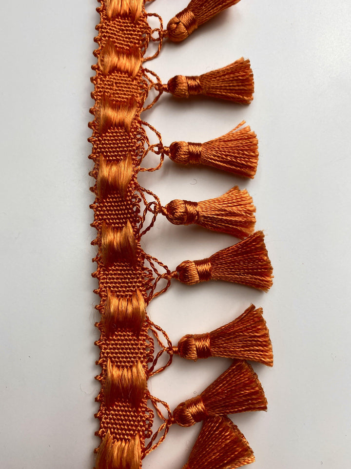 Vintage Woven Braid Tassel Rayon Trim Pastel Color Drapes